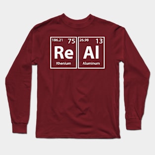 Real (Re-Al) Periodic Elements Spelling Long Sleeve T-Shirt